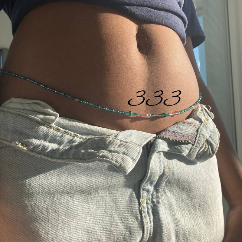 Sommer Bauchkette Perlen Türkis Rosa Taille Kette Wohlstand Perle Bauchtänzerin Geschenk Für Frauen Körper Schmuck Sommer Bauchkette Perlen Türkis Rosa Taille Kette Wohlstand Perle Bauchtänzerin Geschenk Für Frauen Körper Schmuck von Zooheela