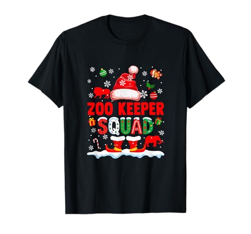 Zoo Keeper Squad Herren Job Weihnachten Weihnachtsmann Kostüm Fliege T-Shirt Zoo Keeper Squad Herren Job Weihnachten Weihnachtsmann Kostüm Fliege T-Shirt von Zookeeper Christmas Costume