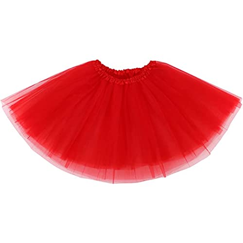 Zookey Damen Tüllrock Ballett Tütü Rock Erwachsener Teen Ballettrock klassischer 4 Lagen Petticoat Tutu Rock Karneval Kostüm Rave Rock für Dress Up Party Ballett Tanzen von Zookey