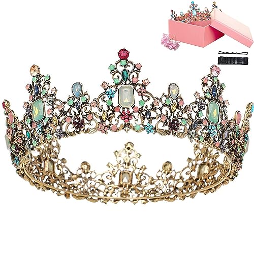 Tiara Kristallkrone für Bridal, Prinzessin Diadem Hochzeit Tiara Crown für Hochzeit Abschlussbälle Proms Festzüge Parties Geburtstag von Zooma