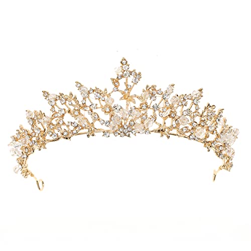 Tiara Kristallkrone für Bridal, Prinzessin Diadem Hochzeit Tiara Crown für Hochzeit Abschlussbälle Proms Festzüge Parties Geburtstag von Zooma