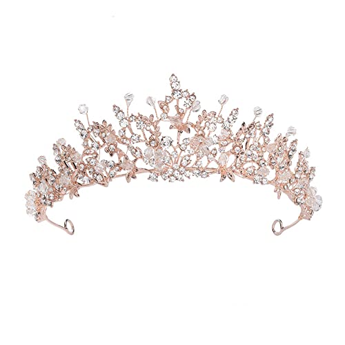 Tiara Kristallkrone für Bridal, Prinzessin Diadem Hochzeit Tiara Crown für Hochzeit Abschlussbälle Proms Festzüge Parties Geburtstag von Zooma