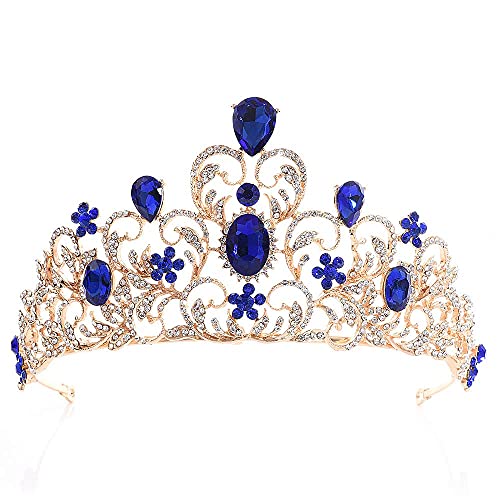 Tiara Kristallkrone für Bridal, Prinzessin Diadem Hochzeit Tiara Crown für Hochzeit Abschlussbälle Proms Festzüge Parties Geburtstag von Zooma