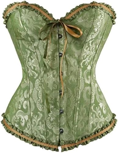 Zooma Damen Steampunk Gothic Korsett Bauchweg Corsage Vollbrust Bustiers Top von Zooma