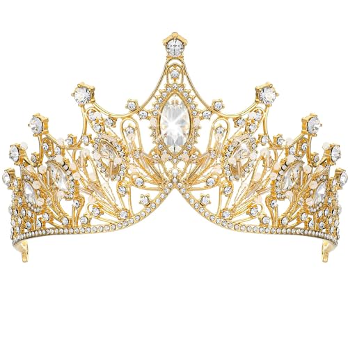 Tiara Kristallkrone für Bridal, Prinzessin Diadem Hochzeit Tiara Crown für Hochzeit Abschlussbälle Proms Festzüge Parties Geburtstag von Zooma