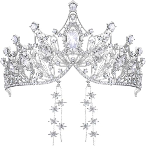 Tiara Kristallkrone für Bridal, Prinzessin Diadem Hochzeit Tiara Crown für Hochzeit Abschlussbälle Proms Festzüge Parties Geburtstag von Zooma