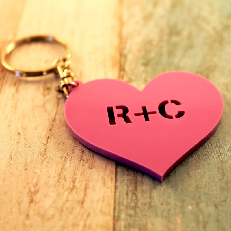 Herz Initial Keyring von ZooniverseDesigns