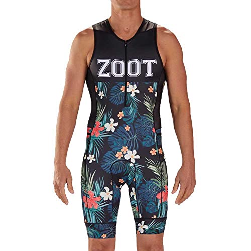 Zoot Herren Triathlon Rennanzug Design 83 ohne Ärmel, reflektierenden Elementen, LSF 50+, Zwei Rückentaschen und 15cm Frontzipper von Zoot