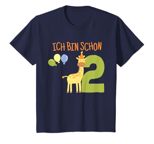 Zwei Jahre | 2. Geburtstag | Jungen und Mädchen Giraffe T-Shirt Zwei Jahre | 2. Geburtstag | Jungen und Mädchen Giraffe T-Shirt von Zootiere Geschenke Kindergeburtstag by 83-Tees