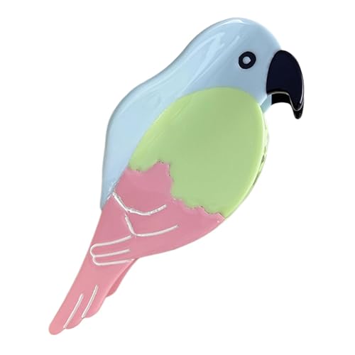Papageien-Haarspangen, Vogel-Haarklammern,Vögel Papagei Form Haar Kiefer Klemme | Damen-Accessoires, große Punk-Backenklemmen für kurzes Haar, langes Haar, dickes Haar von Zopoee