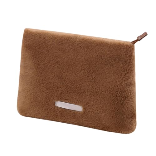 Puffy Make-up-Tasche, Plüsch-Make-up-Tasche | Tragbarer Reise-Kulturbeutel für Damen, Make-up-Taschen-Organizer - Reise-Make-up-Tasche, Make-up-Reise-Organizer mit Reißverschluss für Make-up-Pinsel, K von Zopoee