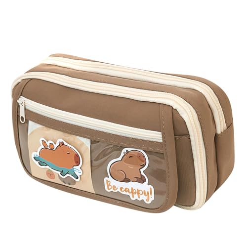 Zopoee Federmäppchen-Organizer, Federmäppchen Tragbar Buntstifte Organizer, Panda-Federmäppchen, Tragbare Bleistift-Organizer-Box, Federmäppchen Mäppchen Etui Stifte Mit Reißverschluss Und Fächern von Zopoee