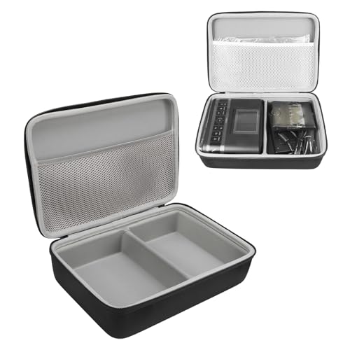 Zopsc Selphy CP1500 CP1300 CP1200 Fotodrucker, stoßfest, Hartschale, tragbare Aufbewahrungstasche mit Handschlaufe für Ladegerät, Farbtinte, Papier, für Geschäftsreisen (Schwarz) von Zopsc