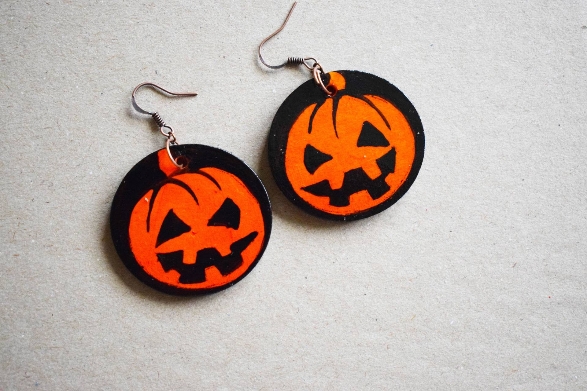 Halloween Kostüm Schmuck Kürbis Ohrringe Handmade Malerei Hölzerne Halloween Kostüm Schmuck Kürbis Ohrringe Handmade Malerei Hölzerne von ZoraArt