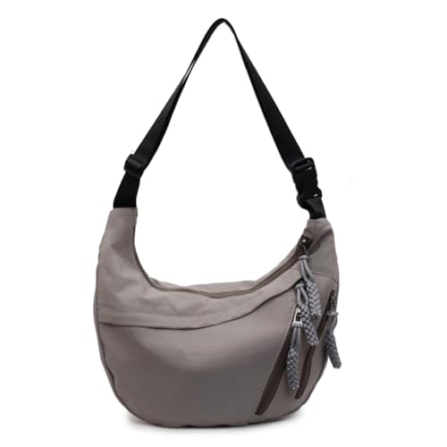 ZoraYorce CROSSBODY BAG Casual Recond Bag Trendy Hobo Handtasche für Frauen Mädchen (grau) von ZoraYorce