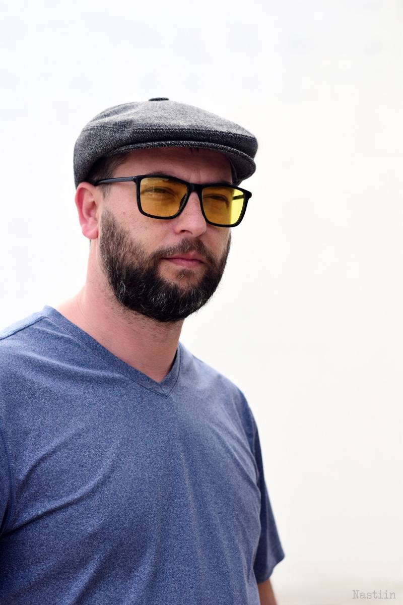 Graue Schiebermütze, Schiebermütze von ZoranApparel