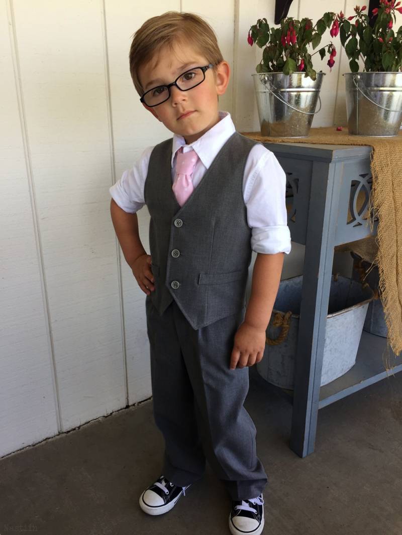 Kleinkind Ringträger Outfit Grau Hochzeit Jungen Weste Und Hose Baby Seite Säuglingsjungen Hochzeitskleidung von ZoranApparel