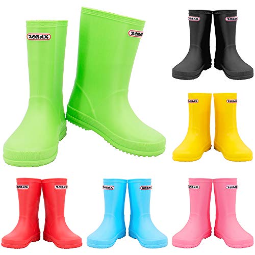 Zorax - Erwachsene - EU33 - Grün Jungen Mädchen rutschfeste Kinder Gummistiefel Wellington Motorradstiefel Wasserdicht Unisex Kinder Regen Schuhe Zorax - Erwachsene - EU33 - Grün Jungen Mädchen rutschfeste Kinder Gummistiefel Wellington Motorradstiefel Wasserdicht Unisex Kinder Regen Schuhe von Zorax