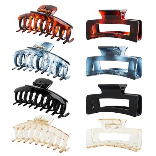 Zou.Rena Big Claw Clips für dickes Haar, 4.3 Inch (11 cm), glänzende starke Haarspangen für Frauen Mädchen lange Haare rutschfest(4.3 inch glossy color) von Zou.Rena