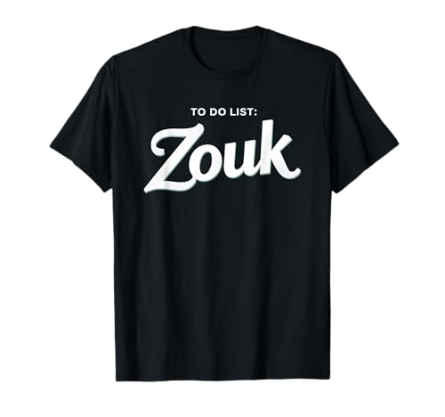 Zouk Dance Zouk Design - Damen - Frauen - Unisex-Erwachsene - Schwarz - S - Klein - Klassisch - Rundhals - T-Shirt - Pullover - Kurze Ärmel - Einfarbig - Alle - 1 Count - Zouk Dance - Lustig von Zouk Dance Zouk Design