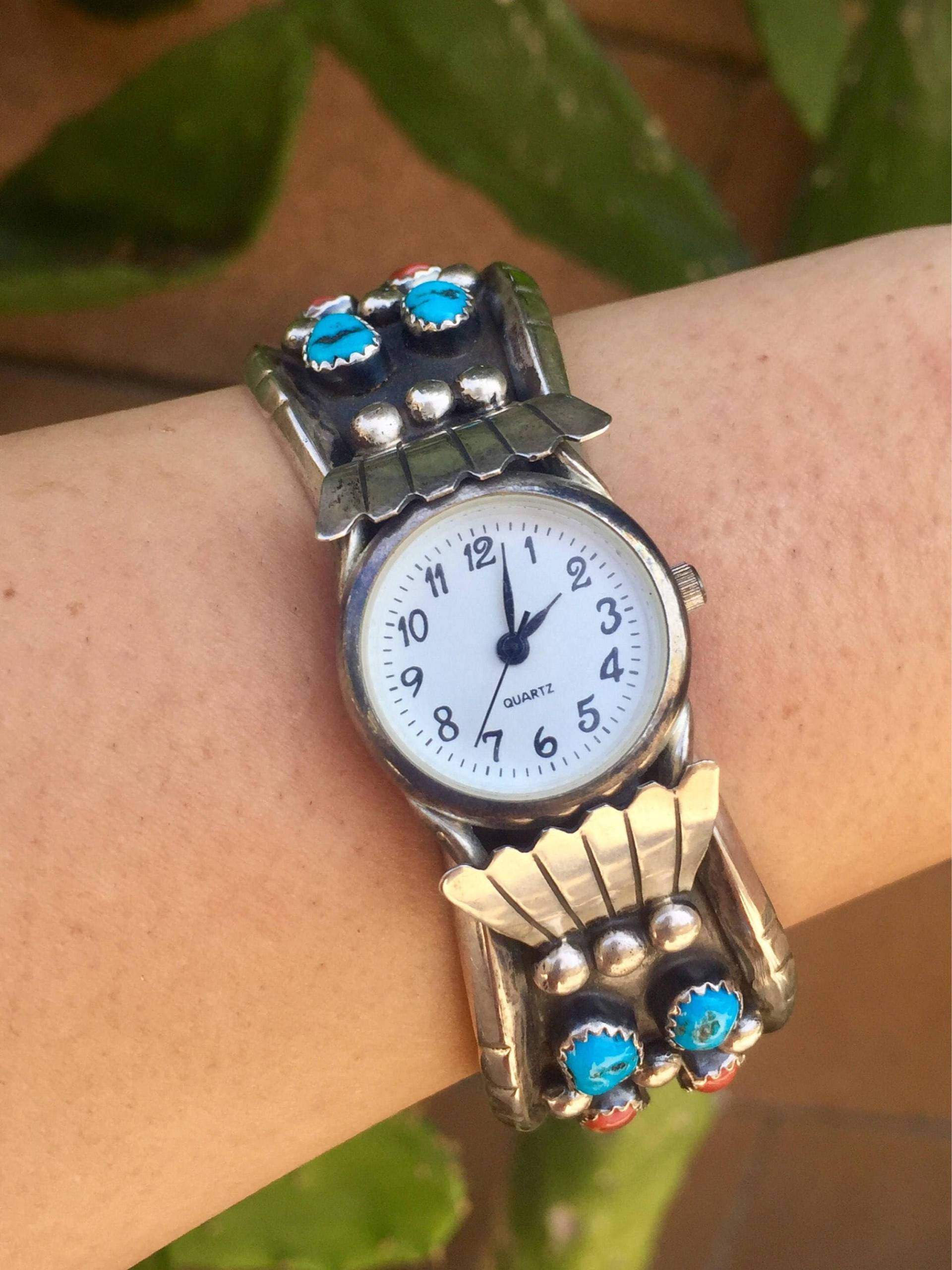 Sehen Sie Jahrgang H. Koralle & Türkis von ZoulalJewelry