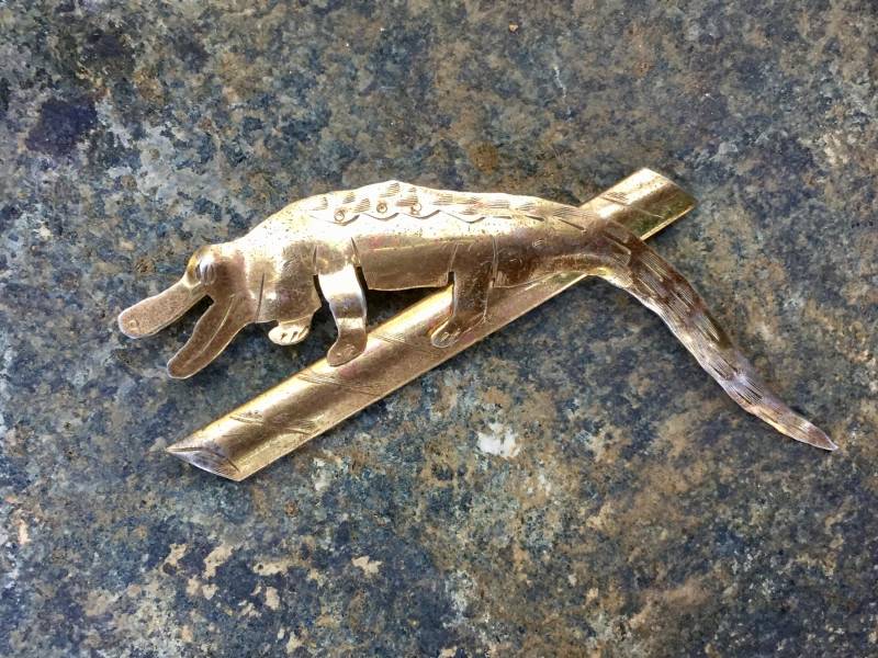 Vintage Krokodil Sterling Pin Vintage Krokodil Sterling Pin von ZoulalJewelry