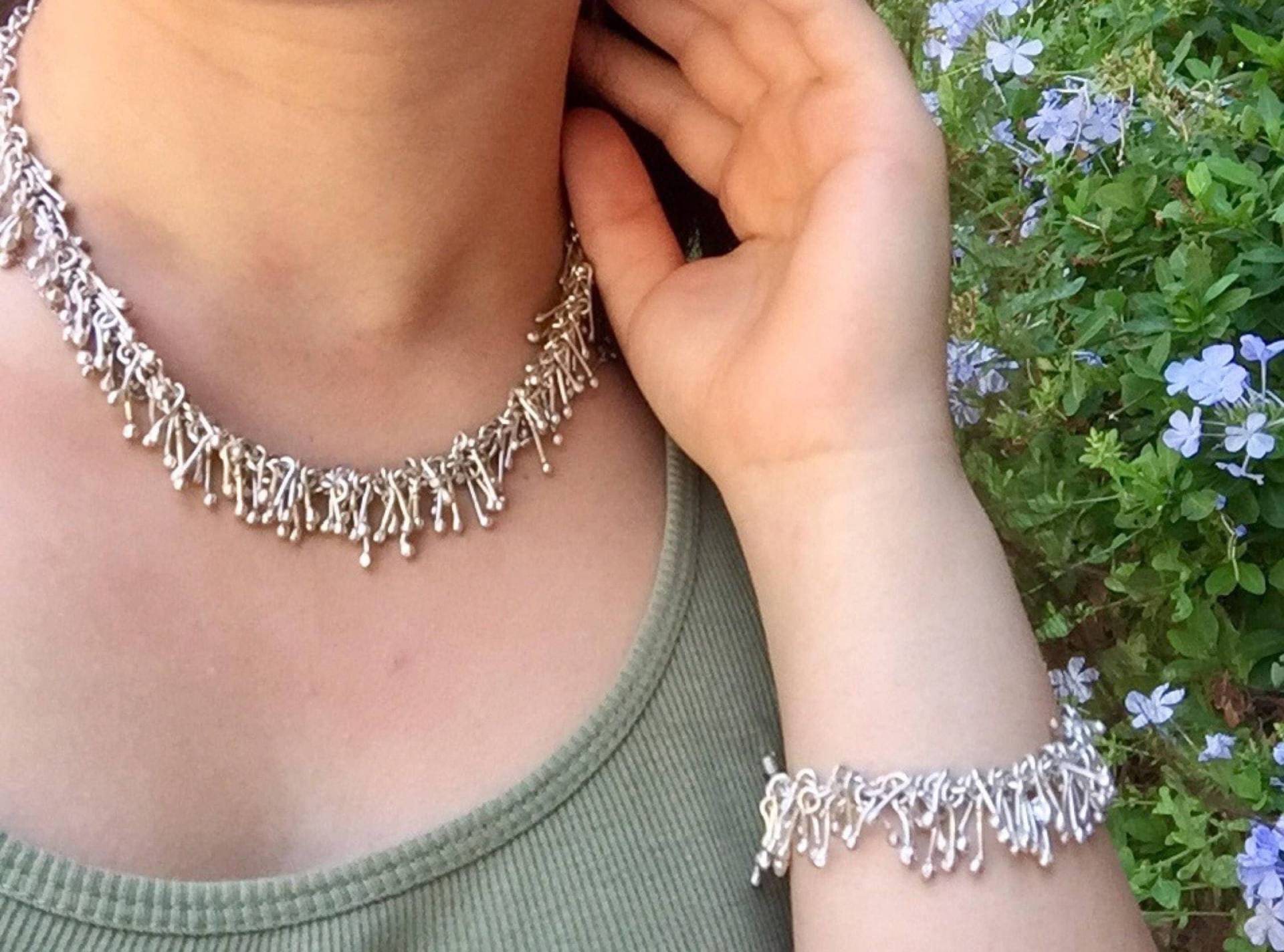 Vintage Paz Bib Und Armband Set von ZoulalJewelry