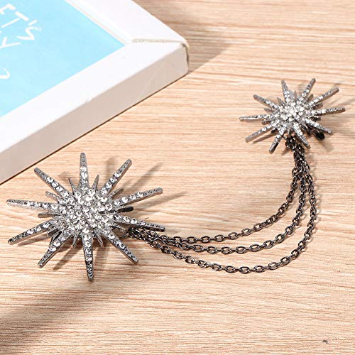 Exquisite Brosche für Damen, Brosche, tragbar, für Damen, Mädchen, Modeschmuck, Brosche, für Mädchen und Frauen, Strass, Strass, Strassstein von Zouminyy