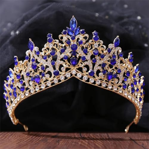 Damen Diadem Strass Kristall Tiara Braut Kopfschmuck Prinzessin Hochzeit Krone Festzug Haarschmuck Zubehör Damen Diadem Strass Kristall Tiara Braut Kopfschmuck Prinzessin Hochzeit Krone Festzug Haarschmuck Zubehör von ZouoYYii