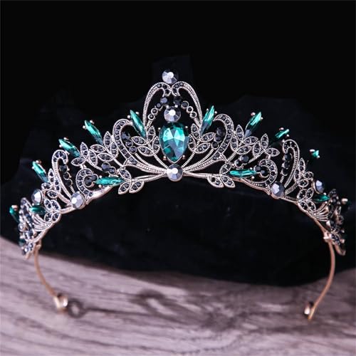 Damen Kristall Braut Hochzeit Tiara Krone Haarbänder Eleganter Haarschmuck Für Bräute von ZouoYYii