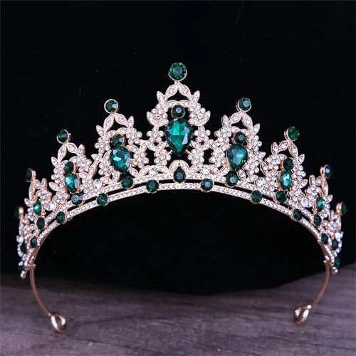 Damen Kristall Braut Hochzeit Tiara Krone Haarbänder Eleganter Haarschmuck Für Bräute von ZouoYYii