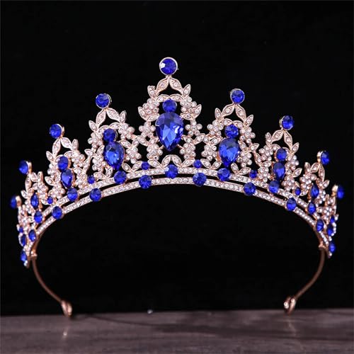 Damen Kristall Braut Hochzeit Tiara Krone Haarbänder Eleganter Haarschmuck Für Bräute von ZouoYYii