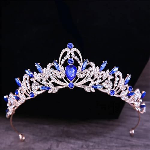 Damen Kristall Braut Hochzeit Tiara Krone Haarbänder Eleganter Haarschmuck Für Bräute von ZouoYYii