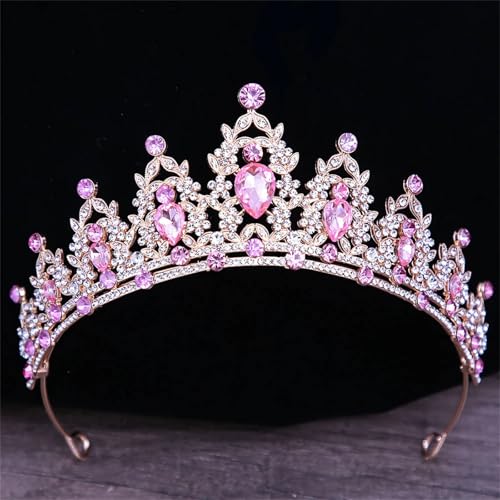 Damen Kristall Braut Hochzeit Tiara Krone Haarbänder Eleganter Haarschmuck Für Bräute von ZouoYYii