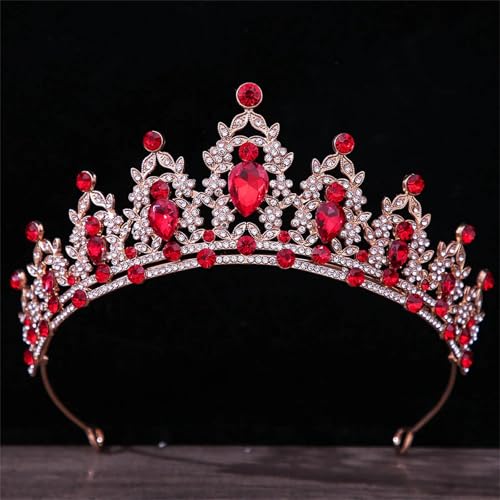 Damen Kristall Braut Hochzeit Tiara Krone Haarbänder Eleganter Haarschmuck Für Bräute von ZouoYYii