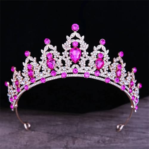 Damen Kristall Braut Hochzeit Tiara Krone Haarbänder Eleganter Haarschmuck Für Bräute von ZouoYYii