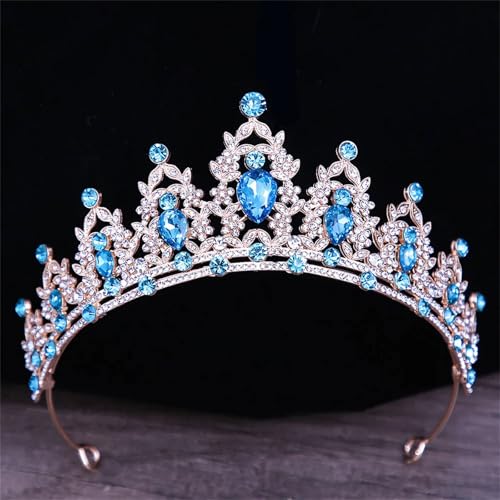 Damen Kristall Braut Hochzeit Tiara Krone Haarbänder Eleganter Haarschmuck Für Bräute von ZouoYYii
