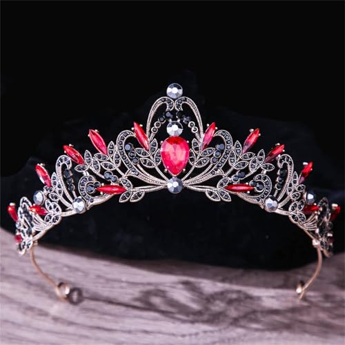 Damen Kristall Braut Hochzeit Tiara Krone Haarbänder Eleganter Haarschmuck Für Bräute von ZouoYYii
