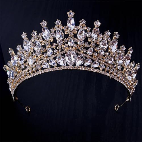 Damen-Kristall-Brautdiademe Und -Kronen – Strass-Abschlussball-Diadem, Hochzeits-Haarschmuck, Braut-Party-Schmuck Damen-Kristall-Brautdiademe Und -Kronen – Strass-Abschlussball-Diadem, Hochzeits-Haarschmuck, Braut-Party-Schmuck von ZouoYYii