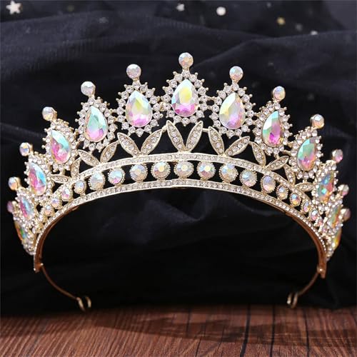 Damen Kristall Hochzeit Haarschmuck – Strass Braut Tiara Und Kronen Prinzessinnenschmuck von ZouoYYii