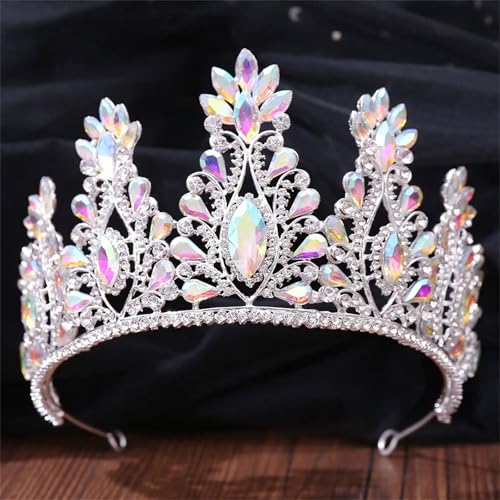Damen Kristall Hochzeit Haarschmuck – Strass Braut Tiara Und Kronen Prinzessinnenschmuck von ZouoYYii