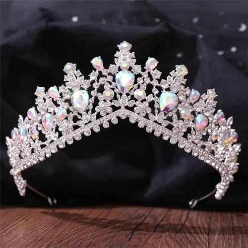 Damen Kristall Hochzeit Haarschmuck – Strass Braut Tiara Und Kronen Prinzessinnenschmuck von ZouoYYii