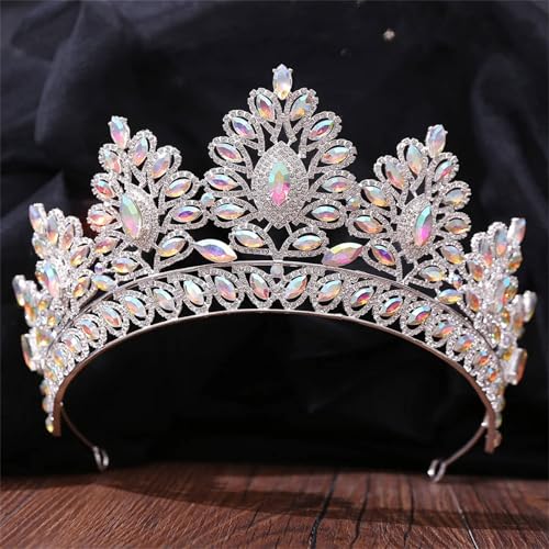 Damen Kristall Hochzeit Haarschmuck – Strass Braut Tiara Und Kronen Prinzessinnenschmuck von ZouoYYii