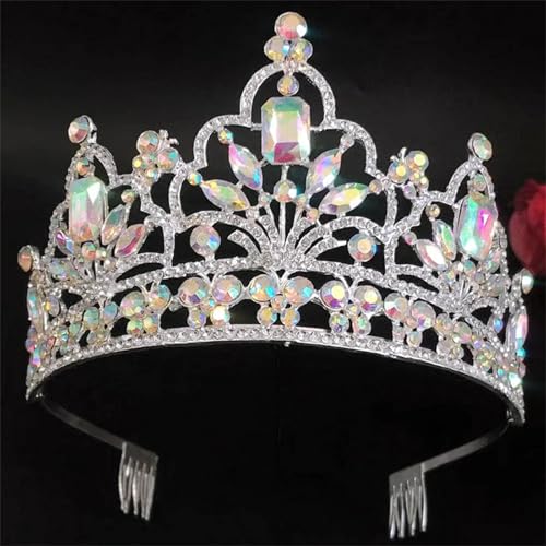 Damen Kristall Hochzeit Haarschmuck – Strass Braut Tiara Und Kronen Prinzessinnenschmuck von ZouoYYii
