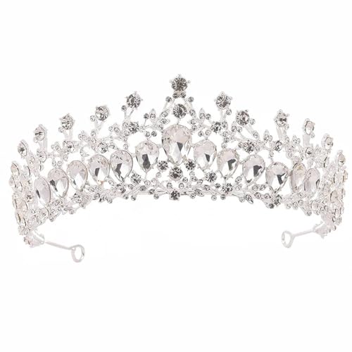 Damen Kristall Hochzeitskrone Strass Braut Tiara Diadem Kopfschmuck Für Geburtstagsfeier Hochzeit Haarschmuck von ZouoYYii