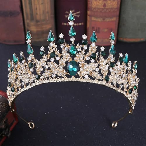 Damen Kristallkrone Braut Tiara Prinzessin Festzug Diadem Hochzeitskopfschmuck Haarschmuck von ZouoYYii