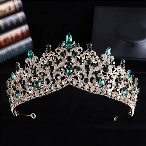 Damen Strass Kristall Krone – Hochzeits Tiara Festzug Diadem Braut Haarschmuck Schmuck von ZouoYYii