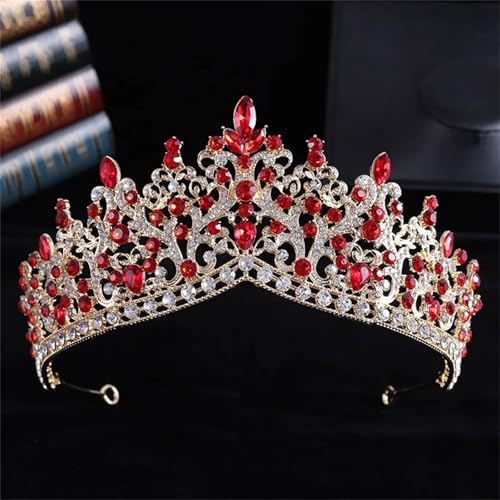 Damen Strass Kristall Krone – Hochzeits Tiara Festzug Diadem Braut Haarschmuck Schmuck von ZouoYYii