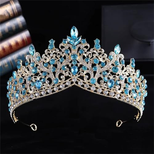 Damen Strass Kristall Krone – Hochzeits Tiara Festzug Diadem Braut Haarschmuck Schmuck von ZouoYYii