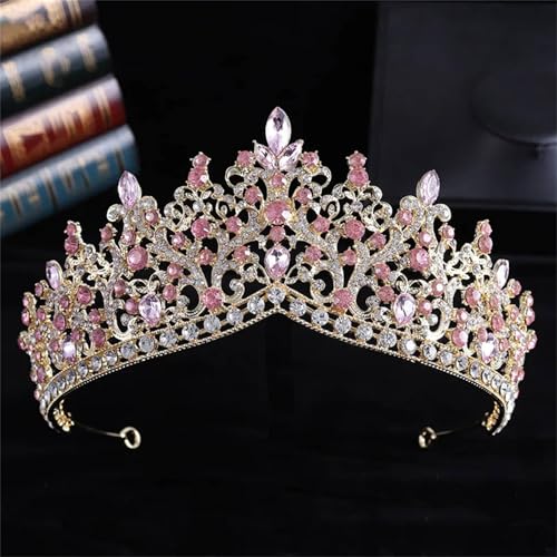 Damen Strass Kristall Krone – Hochzeits Tiara Festzug Diadem Braut Haarschmuck Schmuck von ZouoYYii